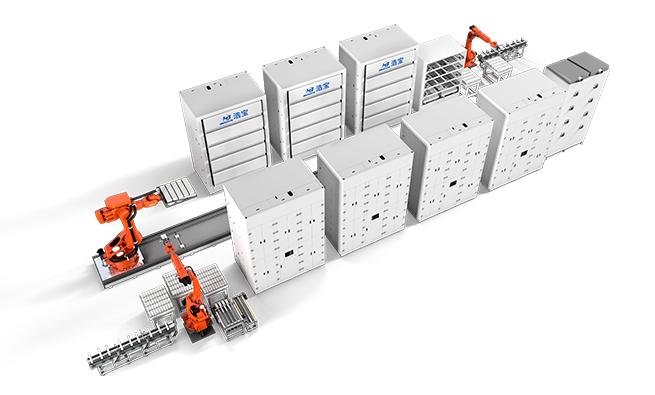 浩寶全自動接觸式鋰電池全自動真空干燥線